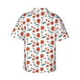 thumbnail image 3 of Goofa Strawberries Hawaiian Shirt for Men, Unisex Summer Beach Casual Short Sleeve Button Down Shirts,Aloha Tropical Floral print shirt-, 3 of 9