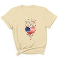 thumbnail image 2 of Busydd Independence Day T Shirts for Man Casual Comfortable Cotton T Shirts Round Neck Short Sleeve Summer Tops 4th of July American Flag Print Patriotic Tees, 2 of 5