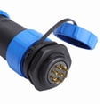 thumbnail image 3 of Conector de enchufe de aviación de plástico impermeable IP68 SP21 de 7 pines (9 pines), 3 of 8