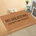 thumbnail image 6 of Hewann Doormat No Soliciting Doormat | Funny Welcome Entryway Mat | Non-Slip Carpet Rug | for Home, Office & RV | Polyester | Easy to Clean | Multicolor Doormat, 6 of 7