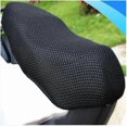 thumbnail image 4 of Motorcycle Seat Cover Seat Cushion NonSlip Cover Grid Protective Pad Accessories Cool Mesh Motorcycle Seat Cover Breathable Scooter 95 x 60 cm, 4 of 4