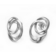 thumbnail image 4 of Yoursfs Double Hoop Silver Earrings For Women Pireced Ears Hypoallergenic Stud Earrings Fashion Jewelry, 4 of 4