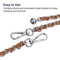 thumbnail image 4 of Purse Chain Strap, 47 Inch Iron Chain Strap Adjustable Handbag Chains for Wallets Clutch Bags Brown/Silver Tone, 4 of 5