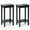 Black, variant on Gymax 2-Tier Nightstand End Side Table Coffee Table Wooden Legs Bedroom Black