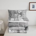 thumbnail image 5 of Homewish Gray Tie Dye Twin Comforter Sets,Retro Geometric Artwork Bedding Set,Reversible,2 Pieces,1 Comforter and 1 Pillowcase, 5 of 7