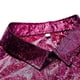 thumbnail image 3 of pstuiky Camisas de manga larga abrigadas para hombre, Camisas de manga larga para hombre, informales, de satén brillante, con cuello de solapa y botones camisetas de hombre xxxl, 3 of 5