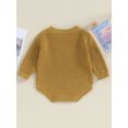 thumbnail image 4 of Bagilaanoe Newborn Baby Boys Girl Knitted Romper Sweater Long Sleeve Bodysuits Letter Embroidered Pullover 9M 12M 18M Infant Warm Jumpers Tops Fall Loose Knitwear, 4 of 9