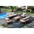 thumbnail image 4 of Meridina Furniture Newport 65" Cream Water Resistant Fabric Upholstered Outdoor Patio Loveseat, 4 of 9