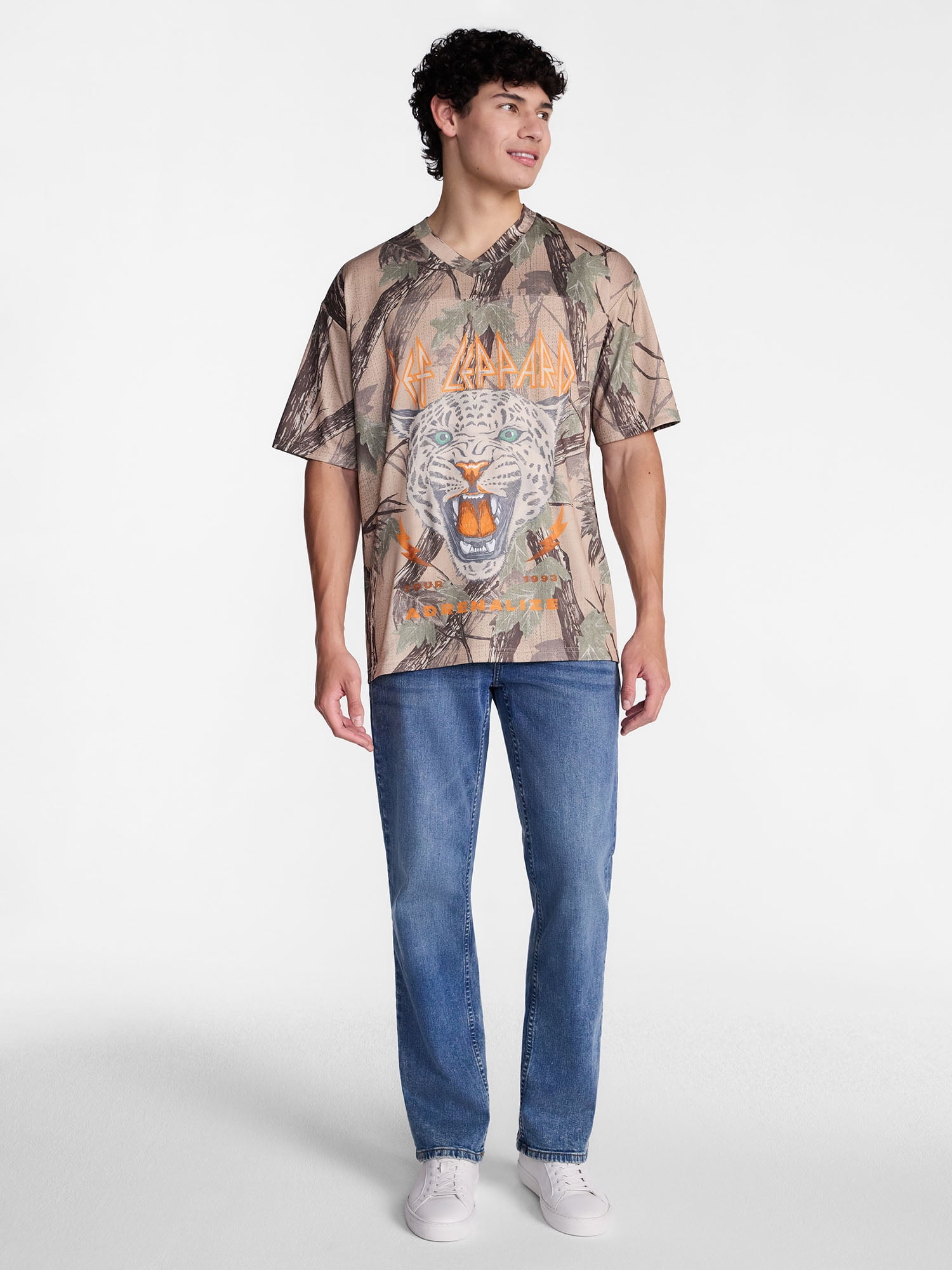 Def Leppard Men's and Big Men's Jersey with Short Sleeves, Sizes S-3XL