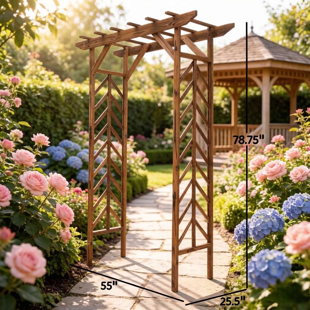 Garden Arbor Arch Trellis,Wooden Arbor Arch Trellis,Wedding Arch Trellis