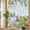 White, variant on Thanksgiving Privacy Window Film, Decorative Stained Glass Window Film, Fall Sage Green White Pumpkin Maple Leaf Resuable Rainbow Static Cling for Home Bathroom Living Room Glass Door 17.7"x39.3"
