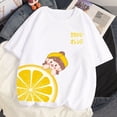 thumbnail image 3 of Camisetas 2023 de algodón para mujer, ropa Harajuku y2k, Kawaii, fresa, manga corta, 100%, 3 of 4
