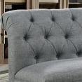 thumbnail image 4 of Rosevera Larkin Upholstered Tufted Fine Polyester Chair Loveseat Sofa  with Armless Design Easy Assembly for Living Room Bedroom, Grey, 4 of 6