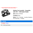 thumbnail image 2 of Radiator Fan Assembly - Compatible with 1997 - 1998 Honda Prelude, 2 of 4