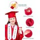 thumbnail image 5 of Set de gorra y bata de graduación QZYL 2025 para niños, color rojo, 5 of 8