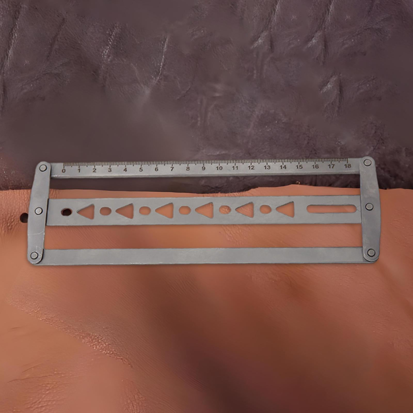 FVDPWYE Belt Positioning Auxiliary Ruler DIY Handcraft Belt Hole Punch Belt End Tool Triangle