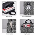 thumbnail image 3 of Fotbe simple white Snowflake Mochila Ligera para Hombres y Mujeres - Duradera y Resistente al Agua, Ideal para Escuela, Trabajo, Viajes y Uso Diario, 3 of 7