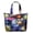 Star,, variant on Travel Tote Bag with Tropical Pineapple Hawaiian Prints Large Capacity Weekender Bag Featuring Exotic Fruit Patterns, Yellow Golden Aesthetic Design, Lightweight Multipurpose