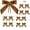 Coffee, variant on Clearance! 12 Pack Dark Blue Velvet Bows for Christmas Tree Wreath Garland Gift Box, Reusable Small Decorative Bows for Holiday Party Wedding Thanksgiving Christmas Home Ornament Decorations