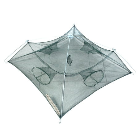 Detachable Crab Bait Fishing Wire Cast Umbrella Dip Square Net 90 x ...