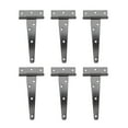 thumbnail image 1 of HEALEEP 6PCS Galvanized Hinges Black Iron Silent T Shape for Lightweight Table Use, 1 of 7