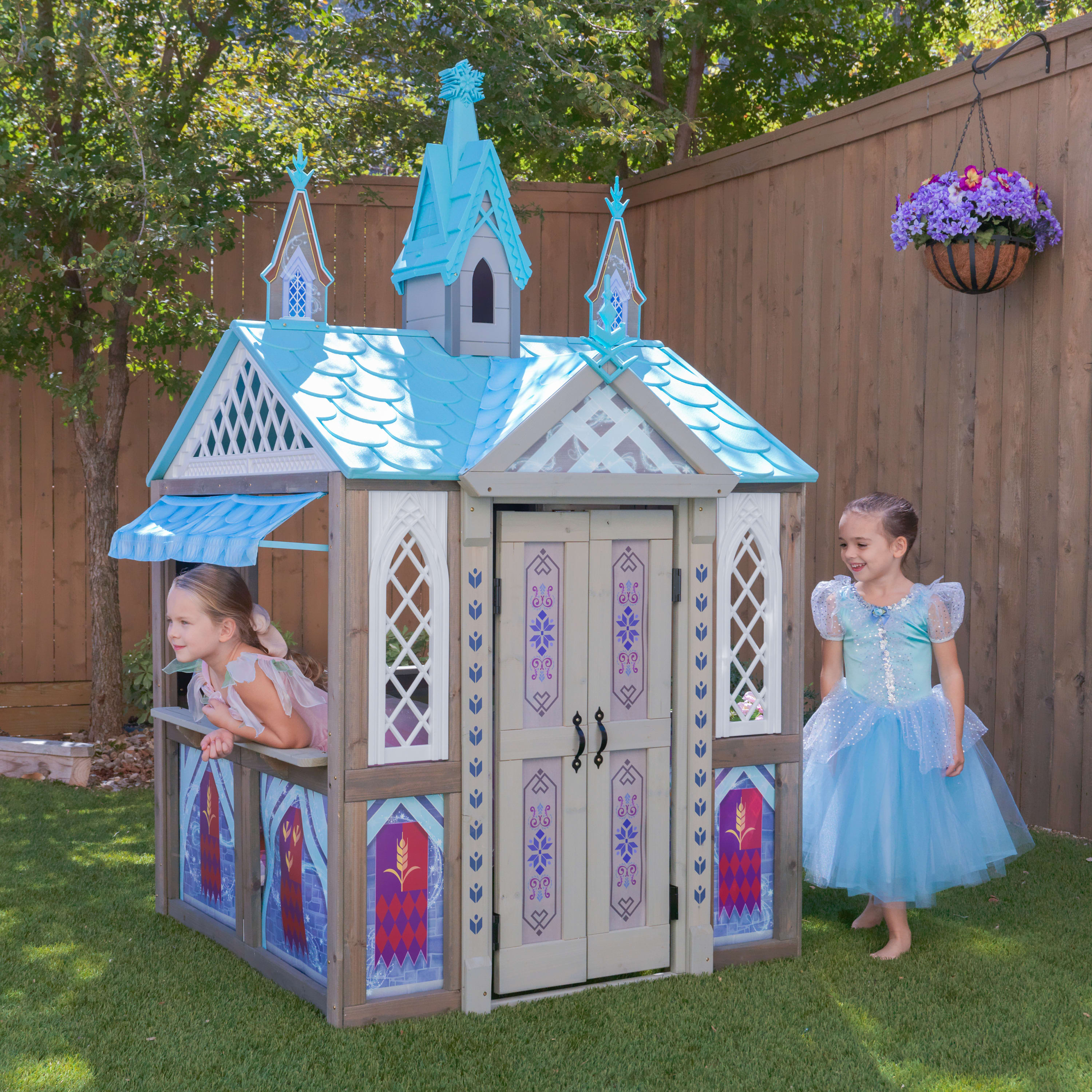 KidKraft Disney® Frozen Arendelle Wooden Outdoor Playhouse - image 3 of 11