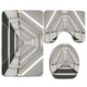 thumbnail image 1 of Juego de Alfombra de Baño ABPHQTO Espacio Exterior 3 Piezas Verde Gris Pálido, 1 of 2