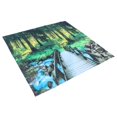 thumbnail image 3 of Polyester Tapestry Forest Landscape Pattern Wall Hanging Blanket Bedroom Dormitory Decors150x150cm, 3 of 9