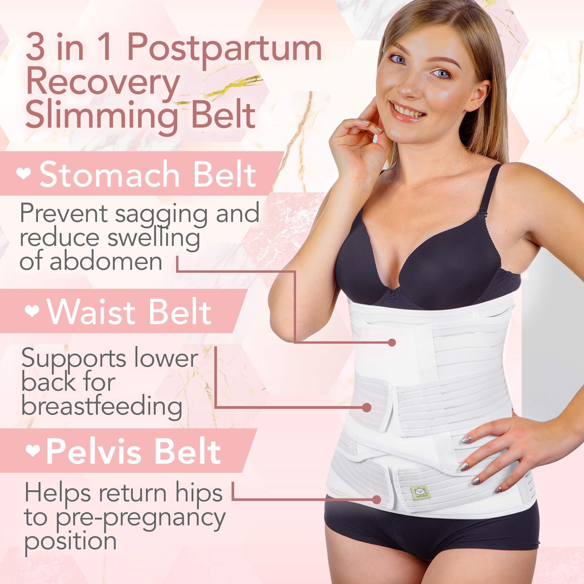 Girdles for Women Body Shaper Pregnancy Maternity KeaBabies 3 in 1 Postpartum Belly Support Recovery Wrap Belly Band for Postnatal Tummy Bandit Waist Shapewear Belt