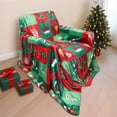 thumbnail image 2 of Cozy Printed Throw Christmas Blanket - 300 GSM Fleece Throw Size for Home Decoration, Ultra Soft Blanket (Throw - 50" x 60") - I, 2 of 6