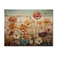 thumbnail image 3 of Designart "Desert happiness Pointillism" Modern Print on Natural Pine Wood, 3 of 5