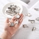 thumbnail image 4 of 20 Piezas de Bandejas Redondas Vacías para Broches de Plata con Clip de Cocodrilo y Pin, Broche Metálico para Corsage (20mm/0.8"), 4 of 7
