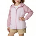 thumbnail image 5 of CYRBOKO Girls' Color Block Sun Jacket, Light Ice Fabric Breathable Summer Soft Elastic UV Protector Purple Size 4-5 T, 5 of 7