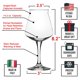 thumbnail image 2 of Vaso de cerveza DU VINO Nucleated Teku 3.0 420 ml, paquete de 4, 2 of 6