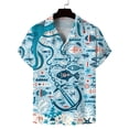 thumbnail image 3 of Camisa floral de verano nueva para hombre, estilo hawaiano, estampado 3D, solapa con botón, camisas de manga corta, blusas casuales de moda Y2k de gran tamaño, 3 of 5