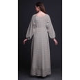 thumbnail image 4 of Bimba Robe Maxi en Georgette de Polyester Pêche Rose à Imprimé Aquarelle pour Femmes à Manches Longues, Taille Élastique - Xxx-Grand, 4 of 5