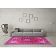 thumbnail image 3 of Ahgly Company Indoor Rectangle Medallion Pink Traditional Area Rugs, 8' x 10', 3 of 4