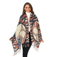 thumbnail image 3 of FORMRS Womens Scarf Winter Soft Long Big Warm Shawls Wrap Tassel Scarves, Baseball Pattern, 3 of 9