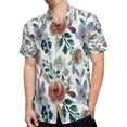 thumbnail image 4 of High Quality Hawaiian Shirts for Men Short Sleeve Aloha Beach Shirt Floral Summer Casual Button Down Shirts Blouses ND25BG, 4 of 7
