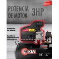 thumbnail image 2 of Red V Compresor De Aire Eléctrico Portátil 50l, 3hp, 2 of 7