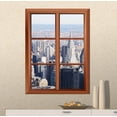 thumbnail image 2 of Wall26 Removable Wall Sticker/Wall Mural - A Veiw of Manhattan Skyline - Creative Window View Vinyl Sticker - 24"x32", 2 of 7