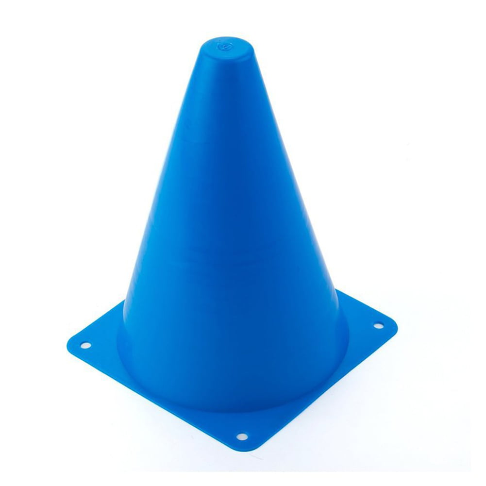 Blue Football Training Safety Marker Cones 10pcs 18x14cm Flexible Sport Sport Traffic Cones for Kids Home Gym Football Training Soccer Skateboard