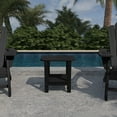 thumbnail image 3 of Clihome  HIPS Outdoor Double Floor Resin Side Table Black, 3 of 5