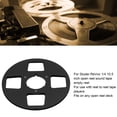thumbnail image 3 of 1/4 10.5 Inch Empty Tape Reel, 4 Hole Aluminum Alloy Opening Machine Replacement Part, Sound Takeup Reel for Reel to Reel Tape Player, Low Noise, Against Warping, 3 of 7