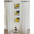 thumbnail image 6 of Yellow Rose Wall Art Kitchen Decor Black and White Flowers Canvas Prints Picture Romantic Floral Love Bathroom Photo Paintings Modern Aesthetic Flower Artwork for Bedroom Home Decorations 14x14”3Pcs, 6 of 13