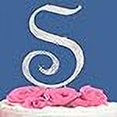 thumbnail image 2 of Fully Covered in Crystal Monogram Wedding Cake Topper Letter - Letter S, 2 of 2