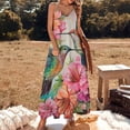 thumbnail image 2 of Flower Hummingbird Fine Art Sleeveless Dress Summer Dress Woman 2025, 2 of 7