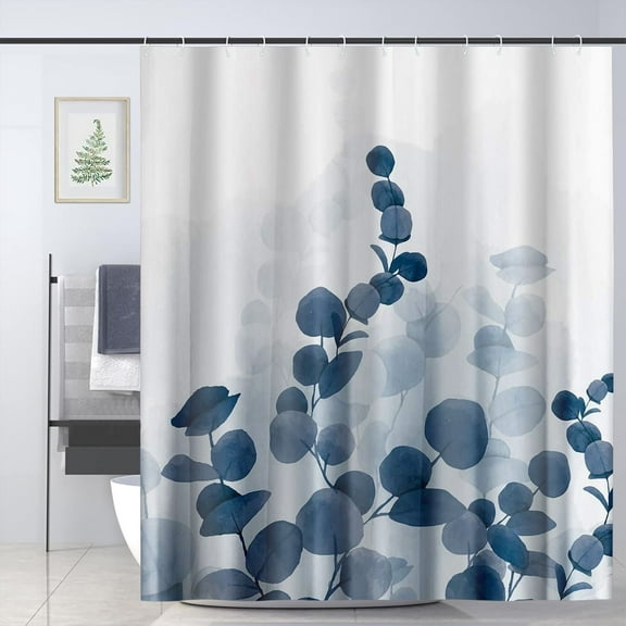 Flower Shower Curtain Summer Bathroom Decor Washable Waterproof Bath Curtains 72x72in with 12 Hooks