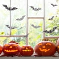 thumbnail image 4 of 60pcs Halloween Party Wall Stickers 3D Bats Sticker Horror Party Decoration, 4 of 8