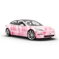 thumbnail image 6 of Rwraps Herringbone Brick Pink Gloss Vinyl Film Wrap 59in x 21ft Vinyl Vehicle Car Film Sheet Roll, 6 of 9